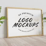 80 Premium Logo Mockups for Brand Showcase