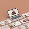 Customizable Laptop Mockup Transformable Screens in 3D Render