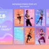 Instagram stories collection fitness training